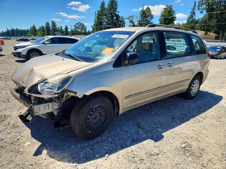 2005 Toyota Sienna VIN 5TDZA23C85S325182 COPART salvage auction — FRONT END, Wa - Bill Of Sale, sold $250 on 2026-07-24 (photo 1)