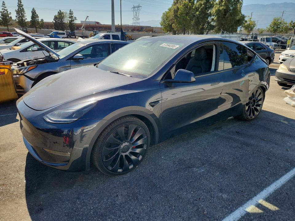 2024 Tesla Model y VIN 7SAYGDEFXRF020194 — COPART salvage auction photo