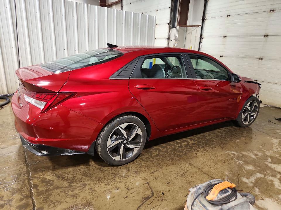 2023 Hyundai Elantra VIN KMHLP4AG8PU599322 COPART salvage auction — FRONT END, Pa - Certificate Of Salvage, sold $4,800 on 2026-07-21 (photo 3)