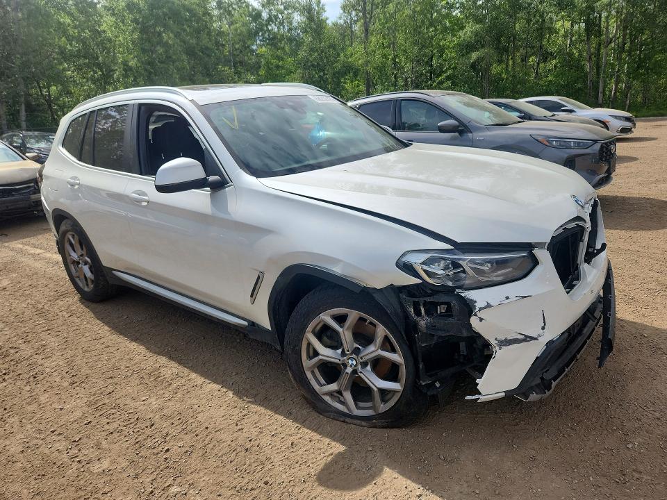 2023 BMW X3 VIN 5UX53DP09P9R93917 COPART salvage auction — FRONT END, On - Permit No Brand - Unfit, sold $17,100 on 2026-07-28 (photo 4)