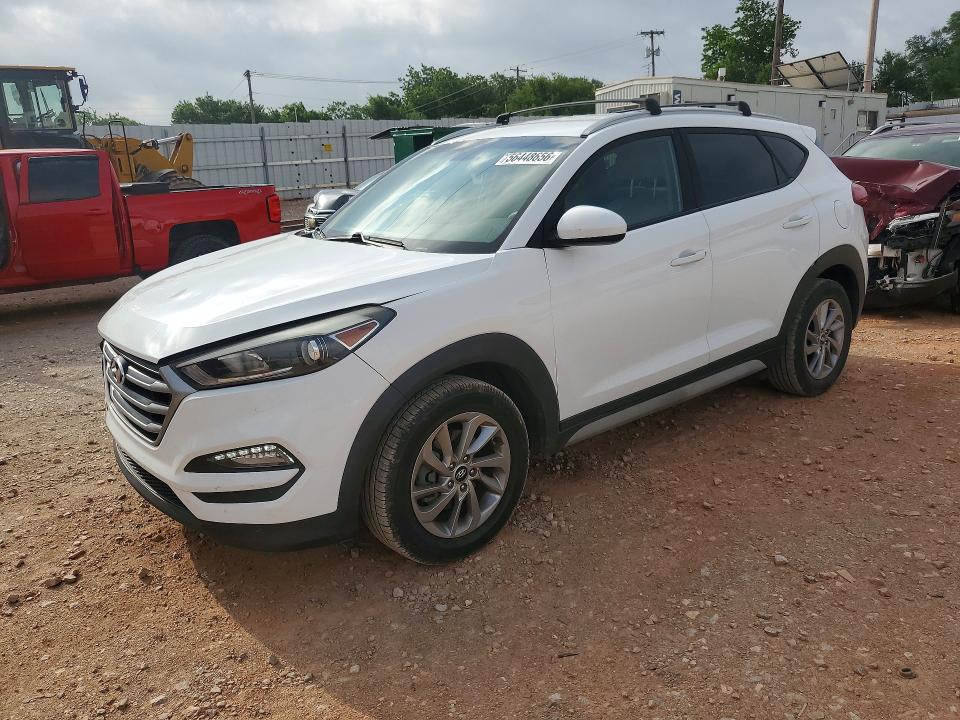 2018 Hyundai Tucson VIN KM8J33A40JU644022 COPART salvage auction — FRONT END, OK - CERT OF TITLE-SALVAGE, sold $3,000 on 2026-07-30 (photo 1)
