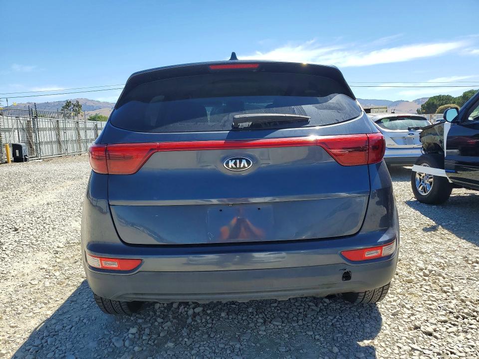 2017 Kia Sportage VIN KNDPM3AC1H7122382 COPART salvage auction — FRONT END, Ca - Salvage Certificate, sold $2,450 on 2026-07-02 (photo 6)