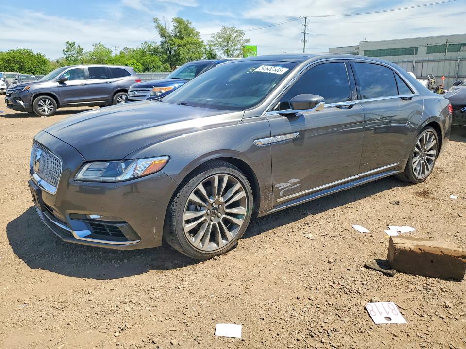 2017 Lincoln Continental VIN 1LN6L9TP3H5605137 COPART salvage auction — SIDE, Il - Salvage Certificate, sold $7,200 on 2026-07-03 (photo 1)