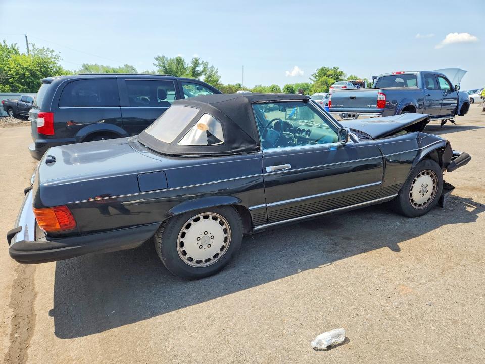 1987 Mercedes-benz 560 VIN WDBBA48D5HA056217 COPART salvage auction — FRONT END, Pa - Certificate Of Salvage, sold $2,200 on 2026-07-07 (photo 3)