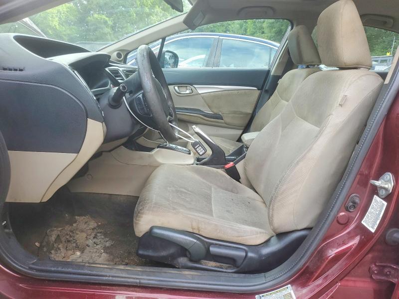 2014 Honda Civic VIN 19XFB2F88EE033999 COPART salvage auction — FRONT END, GA - CERTIFICATE OF TITLE, sold $1,650 on 2026-07-02 (photo 7)