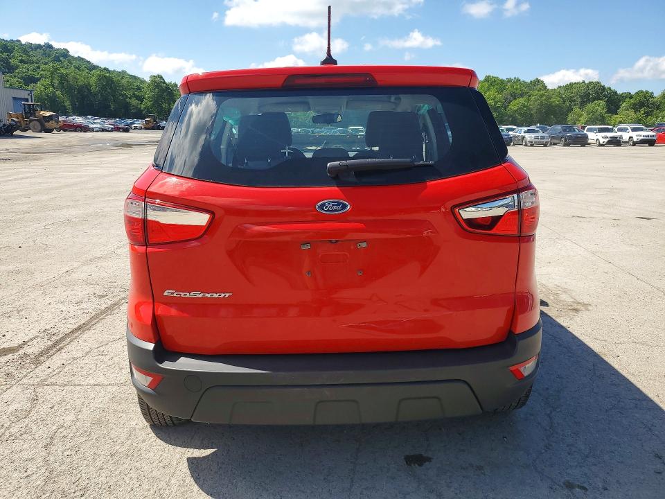 2021 Ford Ecosport VIN MAJ3S2FE1MC420382 COPART salvage auction — FRONT END, Pa - Certificate Of Salvage, sold $1,600 on 2026-07-23 (photo 6)