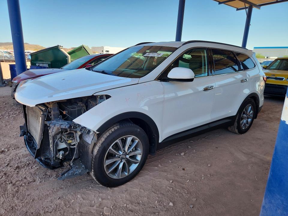 2017 Hyundai Santa fe VIN KM8SM4HF1HU223225 COPART salvage auction — FRONT END, AZ - CERT OF TITLE - SALVAGE, sold $525 on 2026-07-28 (photo 1)