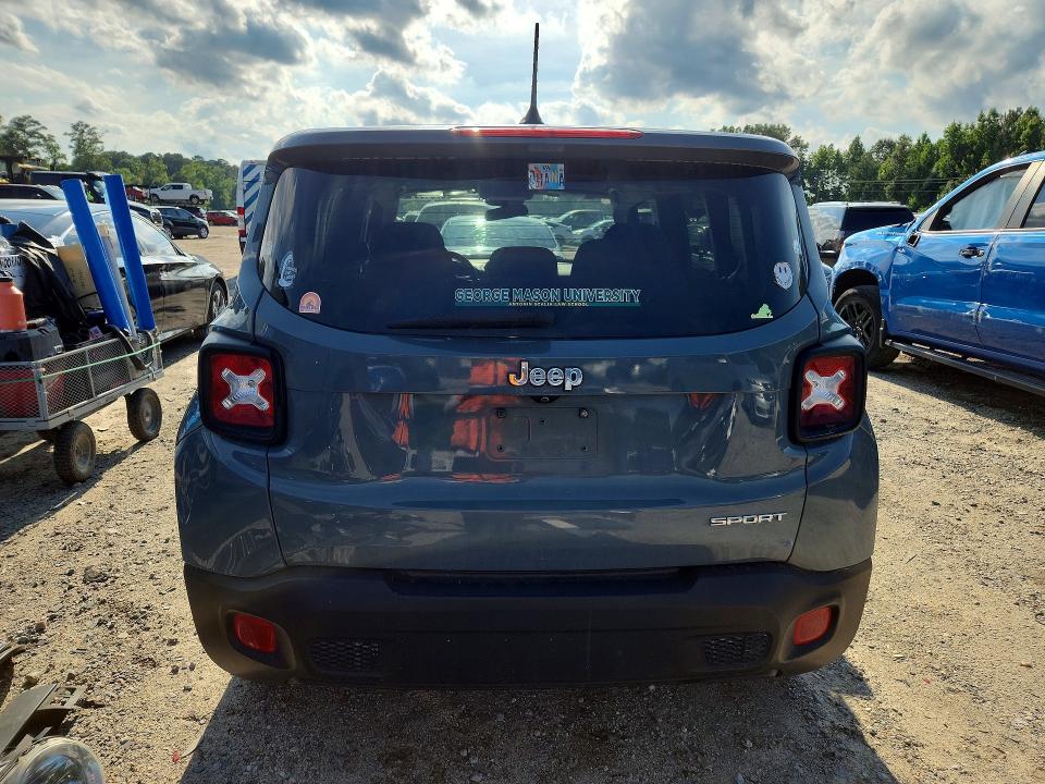 2017 Jeep VIN ZACCJAAB8HPF06956 COPART salvage auction — FRONT END, Va - Cert Of Title - Salvage, sold $675 on 2026-07-28 (photo 6)