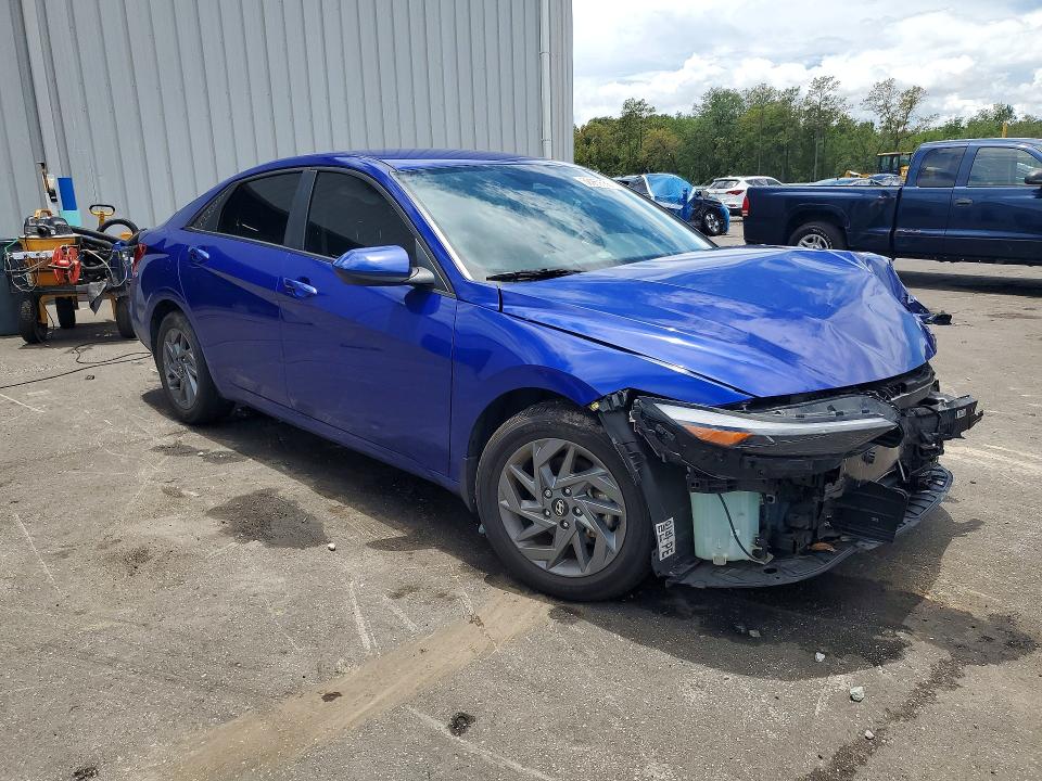 2024 Hyundai Elantra VIN KMHLM4DG4RU706356 COPART salvage auction — FRONT END, Fl - Certificate Of Destruction, sold $3,950 on 2026-07-20 (photo 4)