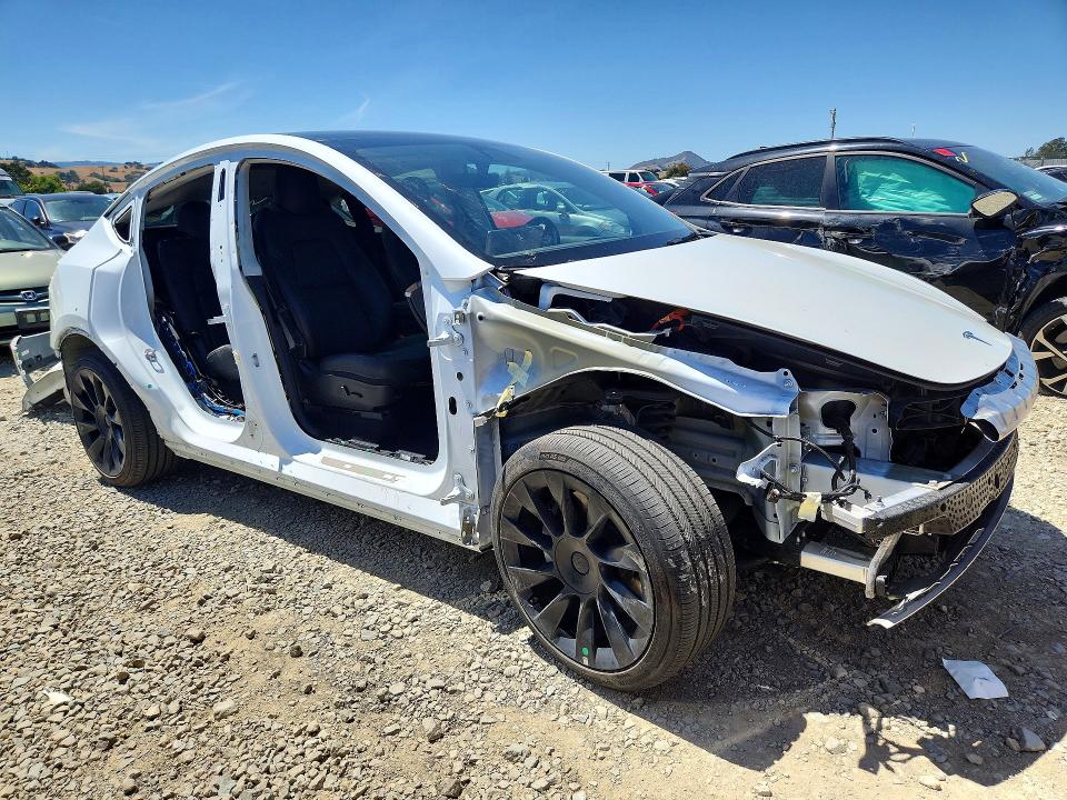 2022 Tesla VIN 7SAYGDEE1NF364174 COPART salvage auction — SIDE, Ca - Salvage Certificate, sold $8,300 on 2026-07-16 (photo 4)