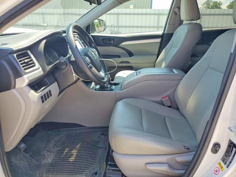 2016 Toyota Highlander VIN 5TDBKRFH7GS328270 COPART salvage auction — FRONT END, Nc - Salvage Certificate Of Title, sold $300 on 2026-07-29 (photo 7)