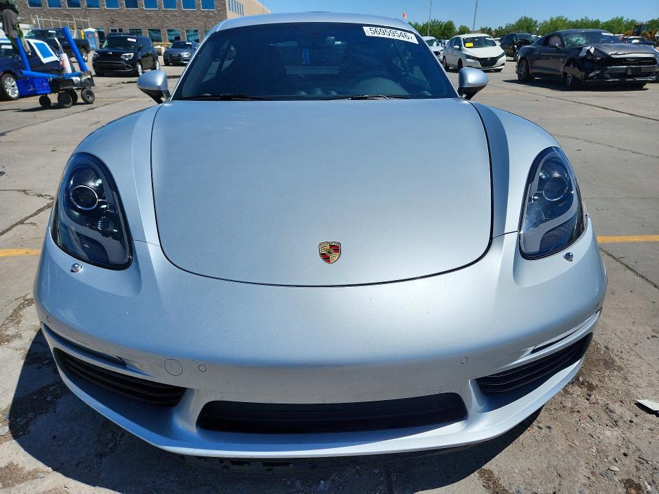 2018 Porsche Cayman VIN WP0AA2A85JK261146 COPART salvage auction — FRONT END, Co - Public - Salvage Title, sold $28,750 on 2026-07-20 (photo 5)