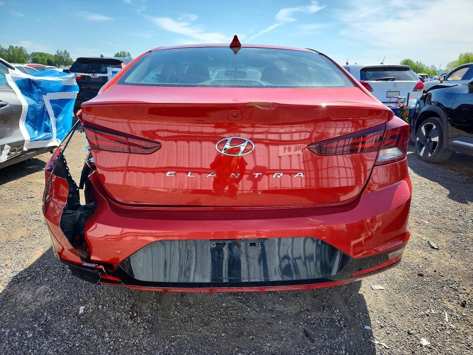 2020 Hyundai Elantra VIN KMHD84LF5LU109838 COPART salvage auction — REAR END, ON - PERMIT NO BRAND - UNFIT, sold $1,500 on 2026-07-23 (photo 6)