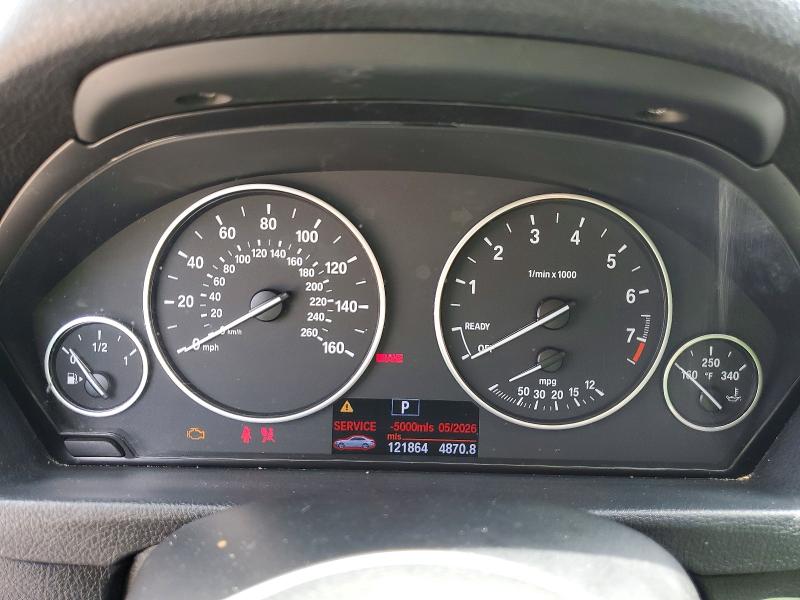 2012 BMW 3 series VIN WBA3A5C57CF341196 COPART salvage auction — Burn Engine, OK - CERT OF TITLE-SALVAGE, sold $550 on 2026-08-11 (photo 9)