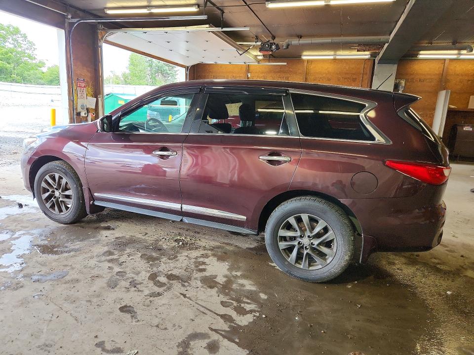 2013 Infiniti Jx35 VIN 5N1AL0MM8DC332583 COPART salvage auction — NORMAL WEAR, PA - CERT OF TITLE, sold $1,450 on 2026-07-02 (photo 2)