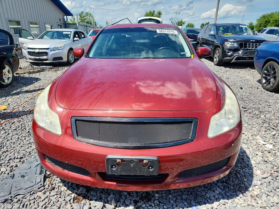 2008 Infiniti G35 VIN JNKBV61F18M264816 COPART salvage auction — ROOF, IL - JUNKING CERT OF A VEHICLE, sold $175 on 2026-07-27 (photo 5)