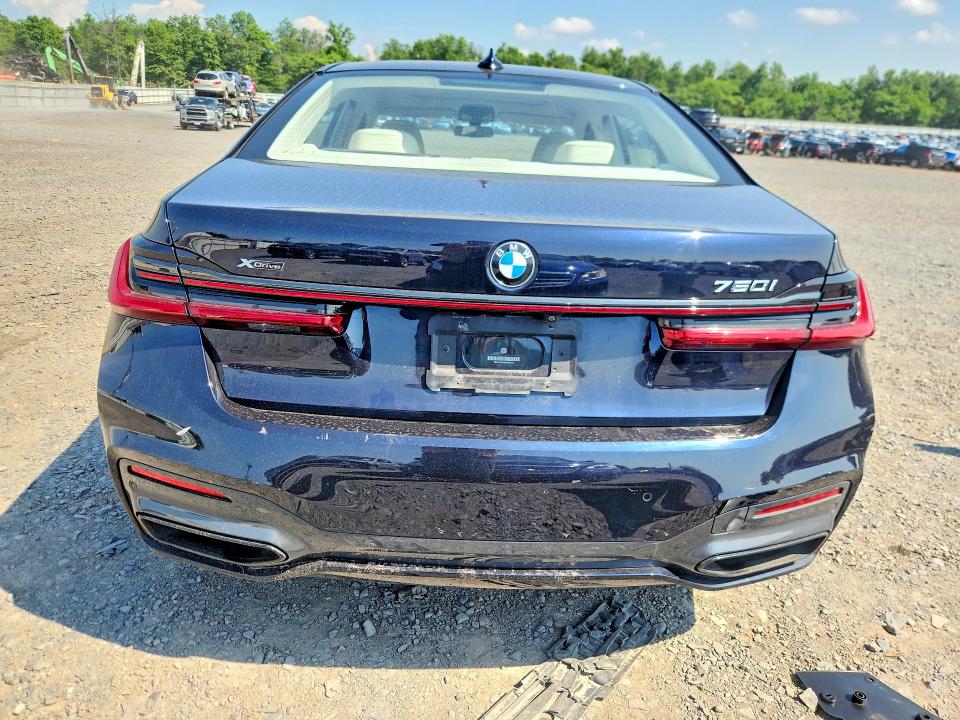 2021 BMW 7er VIN WBA7U2C00MCE62993 COPART salvage auction — FRONT END, Nj - Cert Of Title-Salvage, sold $12,500 on 2026-07-28 (photo 6)