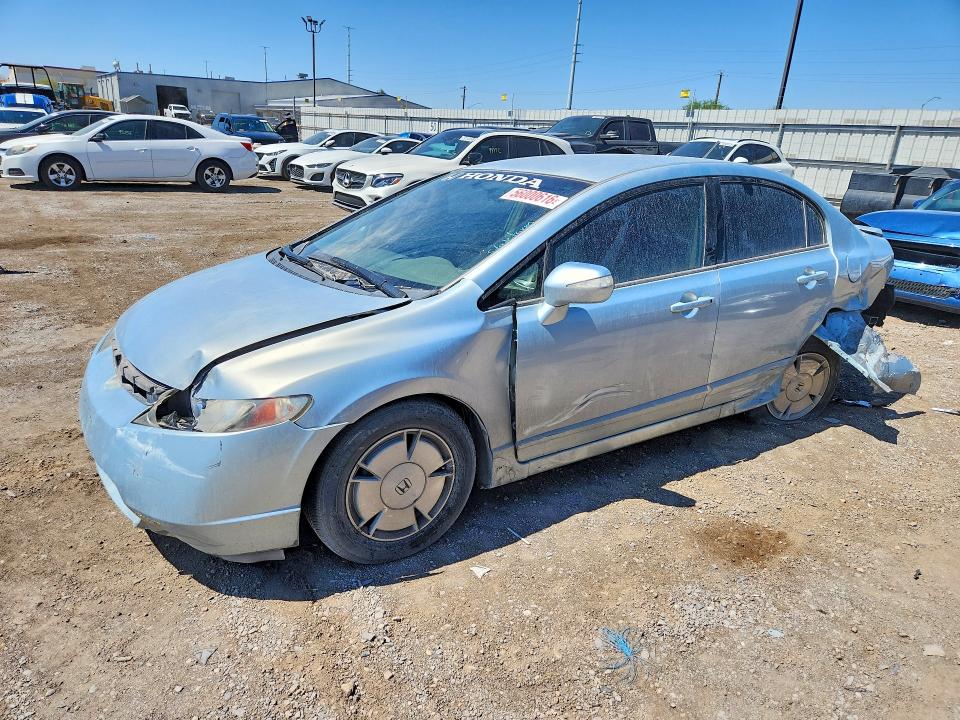 2006 Honda Civic hybrid VIN JHMFA36206S024201 COPART salvage auction — REAR END, NV - SALVAGE TITLE, sold $125 on 2026-07-16 (photo 1)