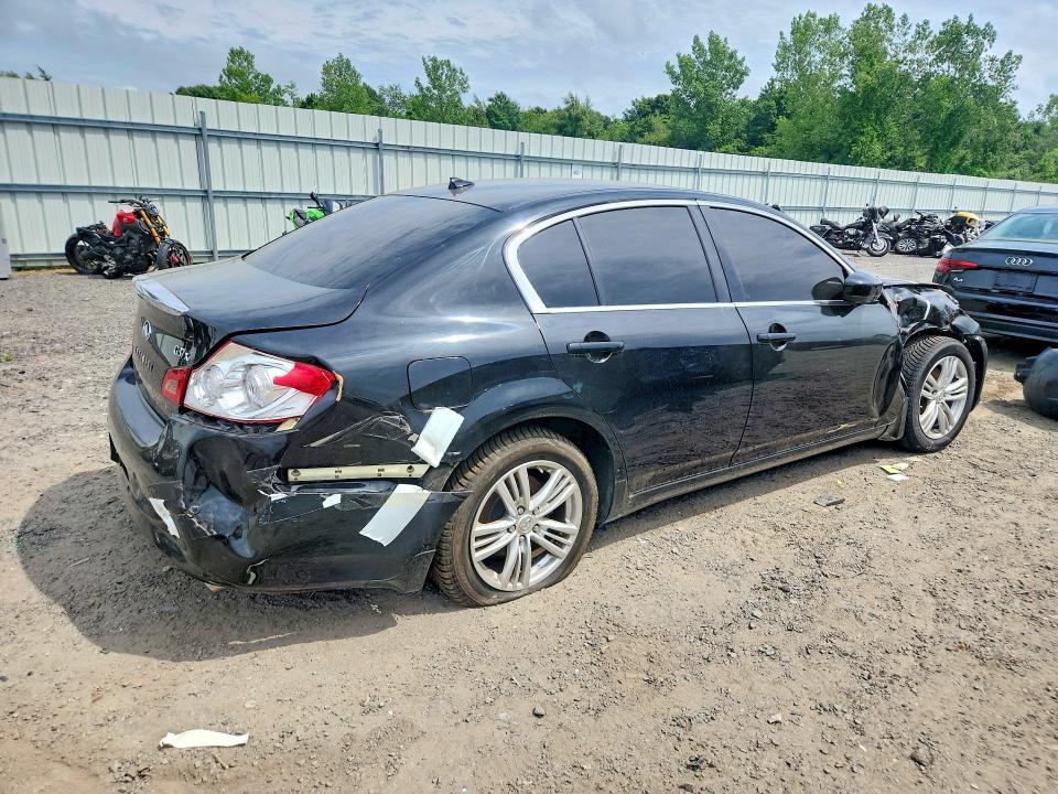 2013 Infiniti G VIN JN1CV6AR9DM766728 COPART salvage auction — FRONT END, Nj - Cert Of Title-Salvage, sold $450 on 2026-07-22 (photo 3)