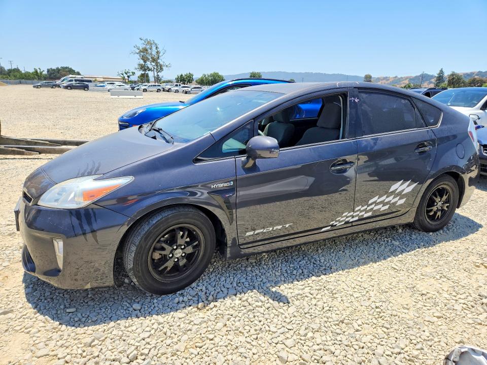 2012 Toyota Prius VIN JTDKN3DU4C5498039 COPART salvage auction — VANDALISM, CA - SALVAGE CERTIFICATE, sold $2,150 on 2026-07-14 (photo 1)