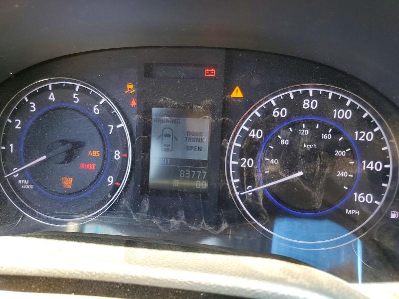 2013 Infiniti G37 VIN JN1CV6EK6DM922284 COPART salvage auction — VANDALISM, Ca - Salvage Certificate, sold $100 on 2026-07-30 (photo 9)