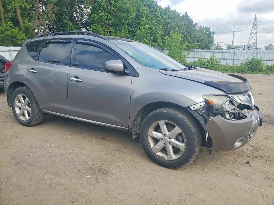 2009 Nissan Murano VIN JN8AZ18W09W111347 COPART salvage auction — FRONT END, On - Permit Rebuilt - Unfit, sold $400 on 2026-07-09 (photo 4)