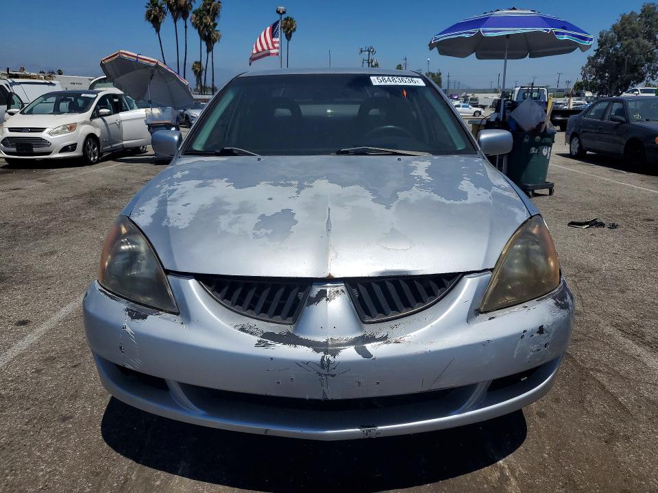 2004 Mitsubishi Lancer VIN JA3AJ66F84U046494 COPART salvage auction — VANDALISM, Ca - Salvage Certificate, sold $375 on 2026-07-24 (photo 5)