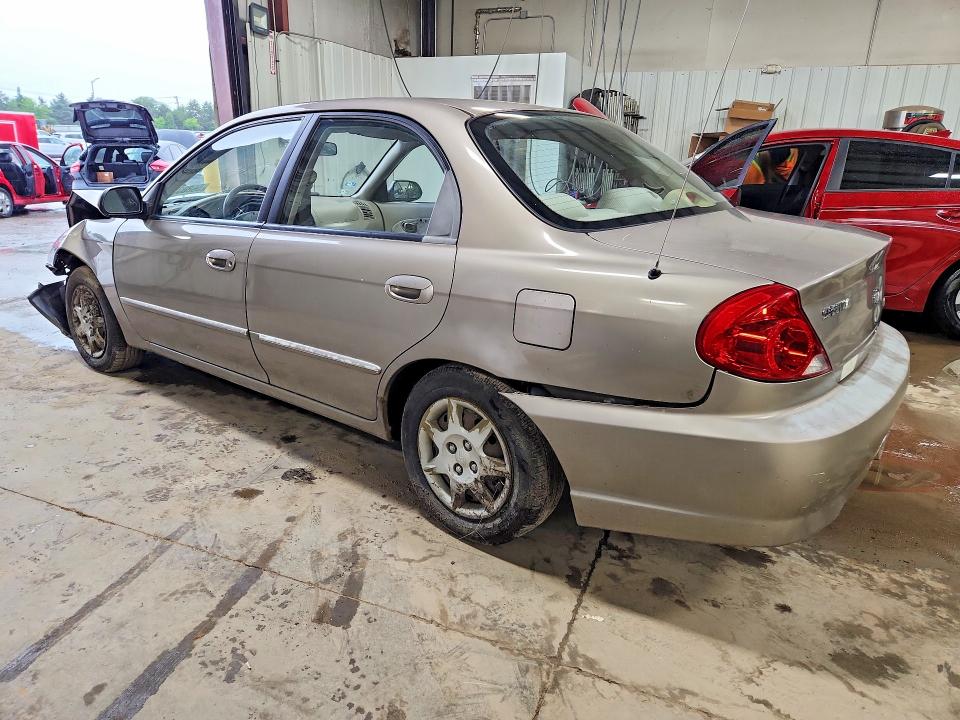 2003 Kia Spectra VIN KNAFB121835245231 COPART salvage auction — FRONT END, IL - SALVAGE CERTIFICATE, sold $275 on 2026-07-28 (photo 2)