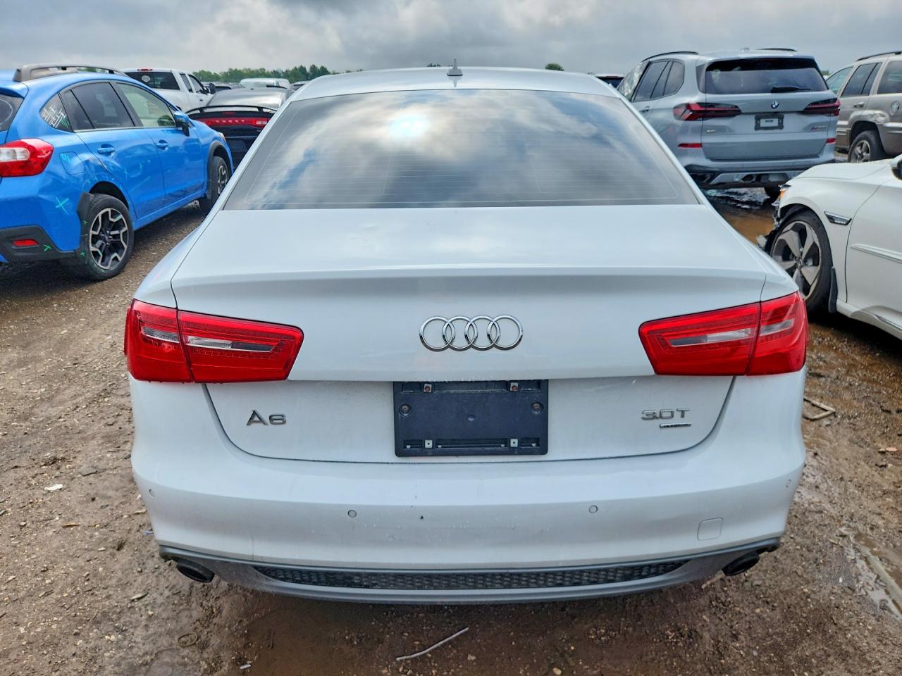 2012 Audi A6 VIN WAUHGAFC0CN034305 COPART salvage auction — Front End, IL - SALVAGE CERTIFICATE, sold $1,300 on 2026-07-09 (photo 6)