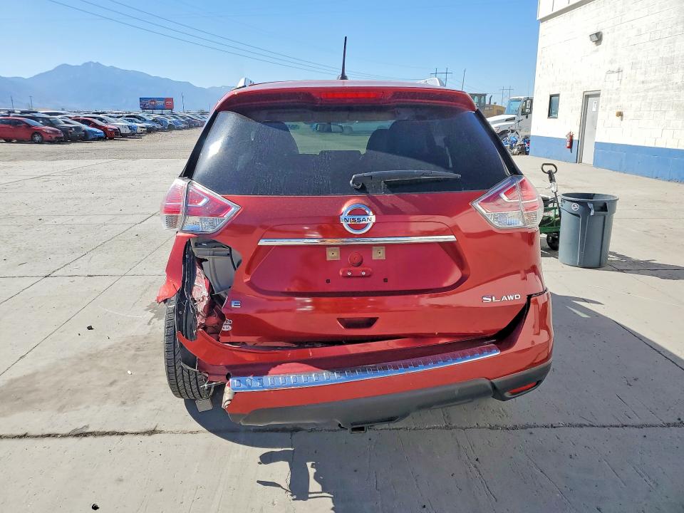 2016 Nissan Rogue VIN KNMAT2MV7GP709054 COPART salvage auction — REAR END, Ut - Salvage Certificate, sold $1,800 on 2026-07-13 (photo 6)