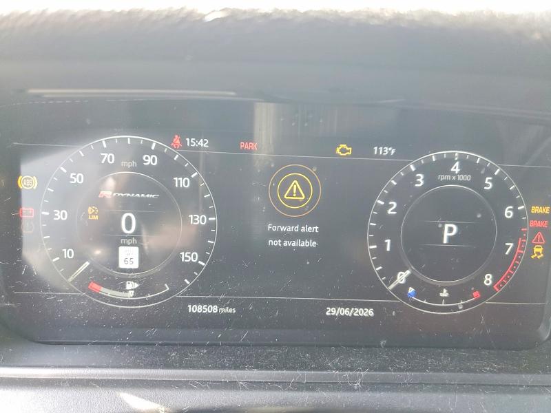 2018 Land rover RANGE ROVER VIN SALYL2RX5JA723806 COPART salvage auction — MINOR DENT/SCRATCHES, Salvage Title, sold $9,700 on 2026-07-27 (photo 9)