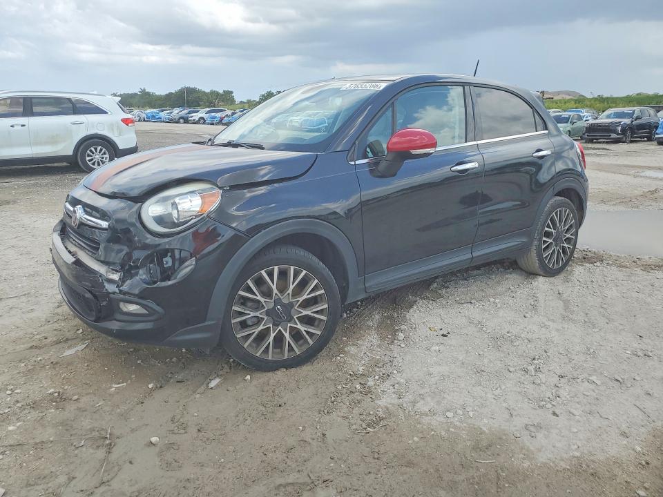 2017 Fiat 500 VIN ZFBCFXDB1HP581899 COPART salvage auction — FRONT END, FL - CERT OF TITLE SLVG REBUILDABLE, sold $300 on 2026-08-19 (photo 1)