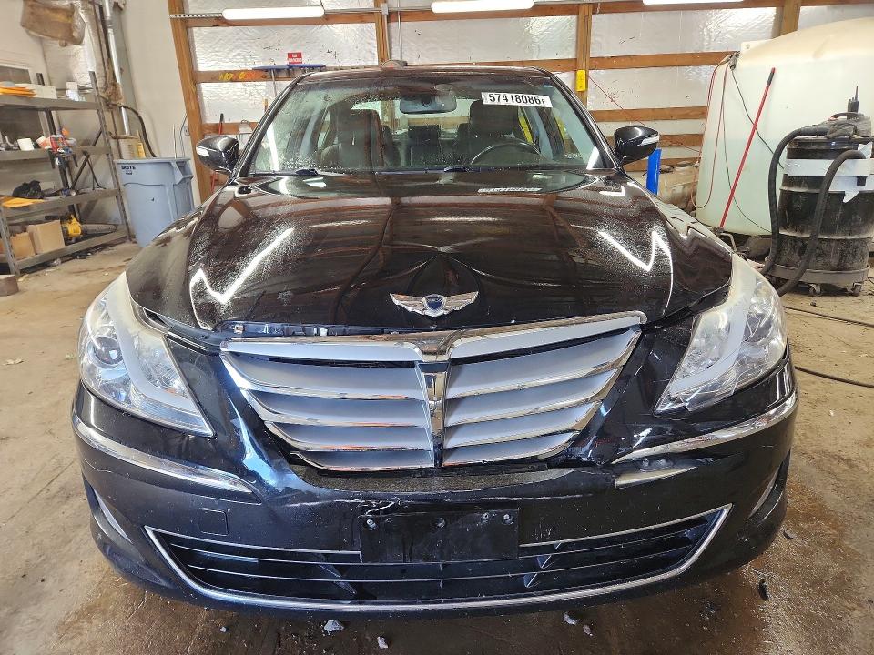 2013 Hyundai Genesis VIN KMHGC4DD5DU256543 COPART salvage auction — FRONT END, Il - Salvage Certificate, sold $1,150 on 2026-07-20 (photo 5)