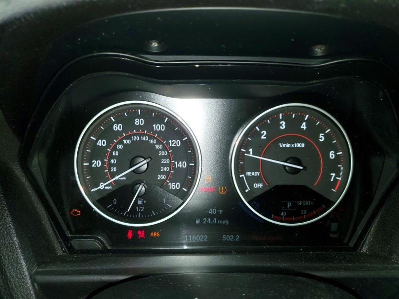 2016 BMW 2er VIN WBA1G9C54GV726630 COPART salvage auction — FRONT END, Pa - Certificate Of Salvage, sold $900 on 2026-07-22 (photo 9)