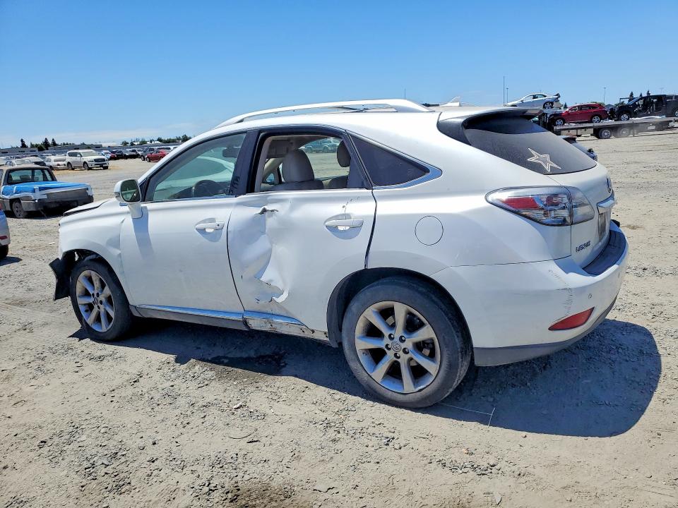 2010 Lexus Rx 350 VIN JTJBK1BA4A2417994 COPART salvage auction — VANDALISM, CA - SALVAGE CERTIFICATE, sold $3,200 on 2026-07-14 (photo 2)
