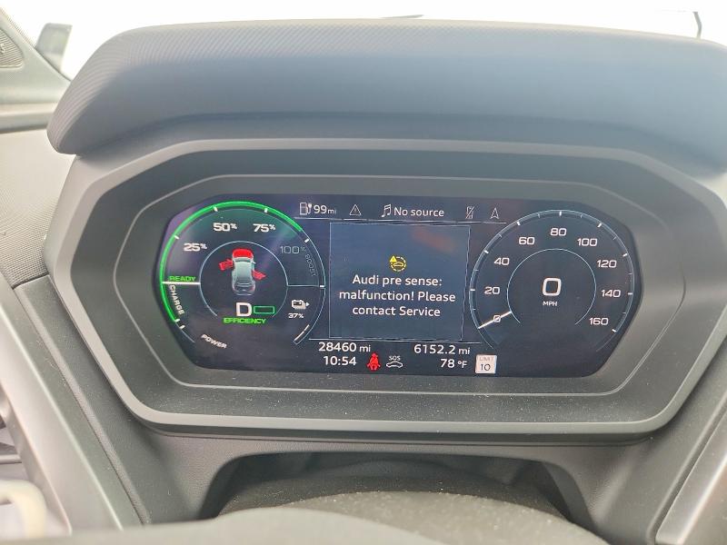 2022 Audi Q4 e-tron VIN WA1H2BFZ5NP030408 COPART salvage auction — FRONT END, Or - Salvage Title Certificate, sold $12,900 on 2026-09-01 (photo 9)