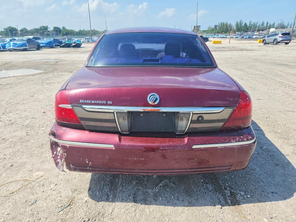 2007 Mercury Grand marquis VIN 2MEFM74V27X620484 COPART salvage auction — SIDE, Fl - Cert Of Title Slvg Rebuildable, sold $425 on 2026-07-09 (photo 6)