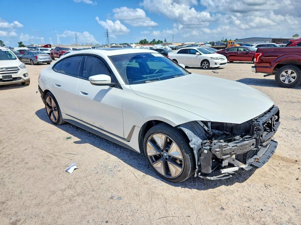 2023 BMW I4 VIN WBY43AW05PFP98796 COPART salvage auction — FRONT END, Tx - Salvage Vehicle Title, sold $12,200 on 2026-08-18 (photo 4)