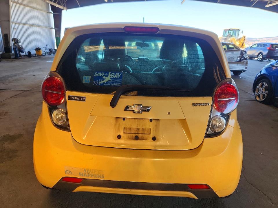 2015 Chevrolet Spark VIN KL8CB6S90FC707895 COPART salvage auction — FRONT END, Ca - Salvage Certificate, sold $475 on 2026-07-16 (photo 6)