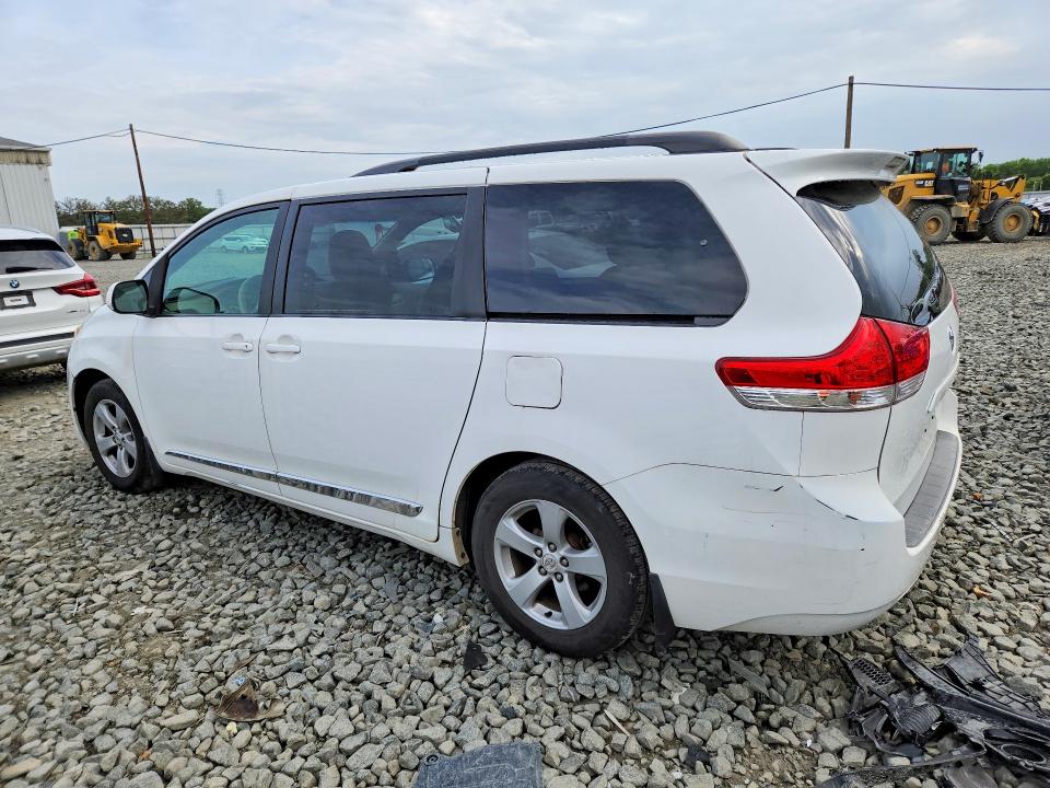 2011 Toyota Sienna VIN 5TDKK3DC2BS170952 COPART salvage auction — FRONT END, Nj - Cert Of Title-Salvage, sold $1,850 on 2026-07-08 (photo 2)