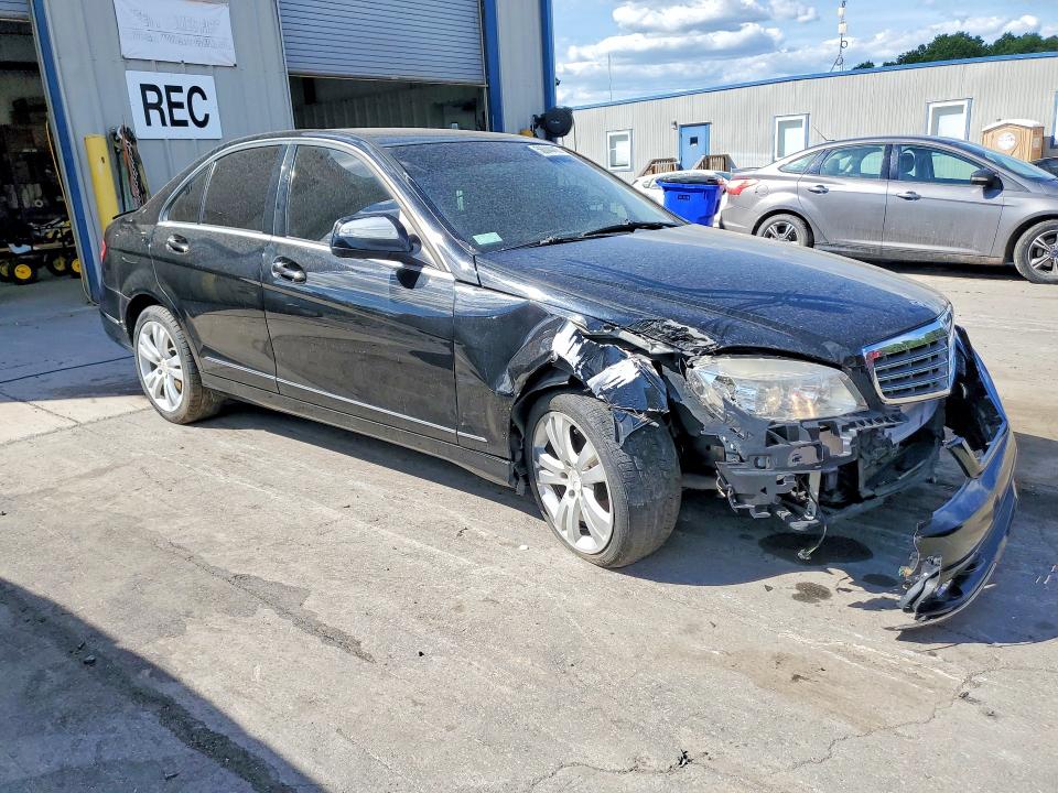 2009 Mercedes-benz C class VIN WDDGF81X49F208096 COPART salvage auction — REAR END, PA - CERT OF SALV-R=RECONSTRUCTED, sold $2 on 2026-07-29 (photo 4)
