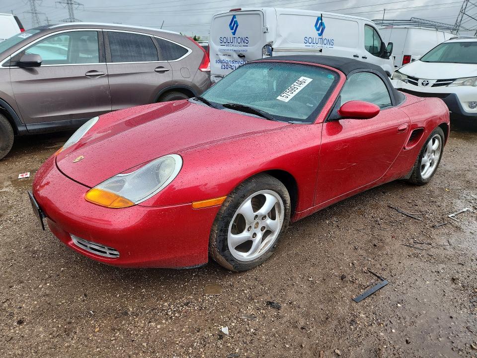 2001 Porsche Boxster VIN WP0CA29871U621728 — COPART salvage auction photo