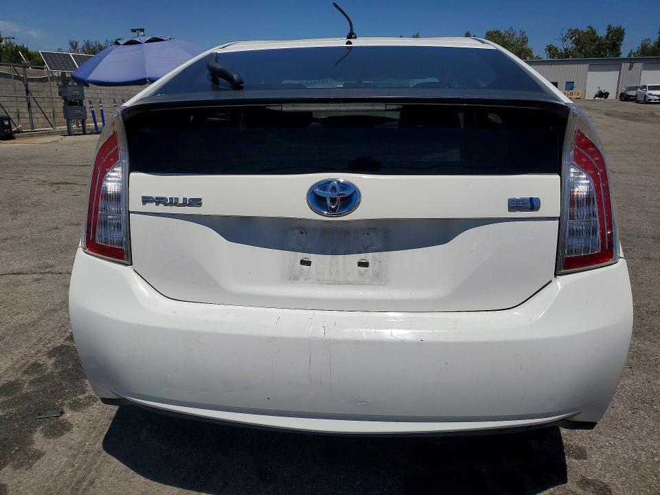 2013 Toyota Prius VIN JTDKN3DU0D1625667 COPART salvage auction — FRONT END, Ca - Salvage Certificate, sold $2,750 on 2026-07-16 (photo 6)