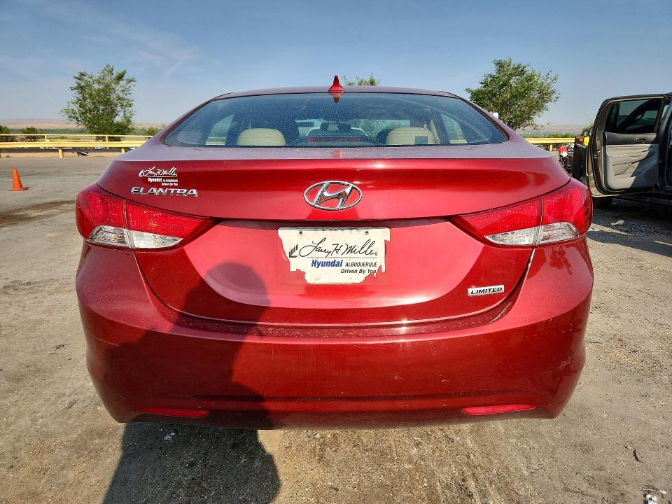 2013 Hyundai Elantra VIN 5NPDH4AE7DH382418 COPART salvage auction — FRONT END, Nm - Cert Of Title-Salvage, sold $2,250 on 2026-07-09 (photo 6)