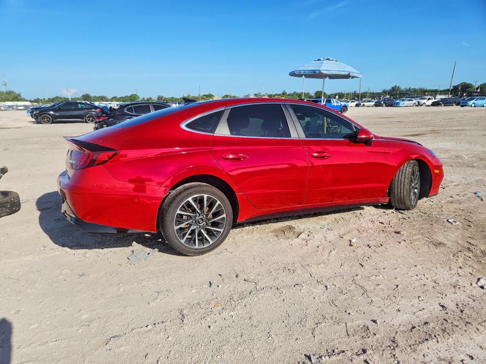 2020 Hyundai Sonata VIN 5NPEH4J22LH018030 COPART salvage auction — FRONT END, Fl - Certificate Of Destruction, sold $15 on 2026-07-30 (photo 3)