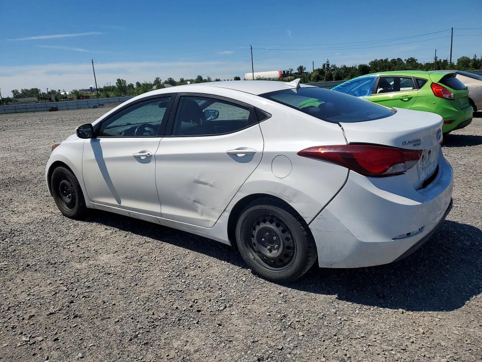 2016 Hyundai VIN KMHDH4AE4GU494762 COPART salvage auction — REAR END, On - Permit No Brand - Unfit, sold $800 on 2026-07-09 (photo 2)