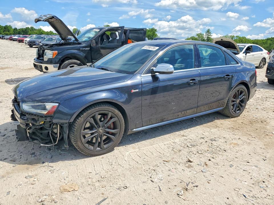 2014 Audi S4 VIN WAUBGAFL3EA141686 COPART salvage auction — FRONT END, MA - CERT OF TITLE-RECONSTRCTD COLL, sold $875 on 2026-07-15 (photo 1)
