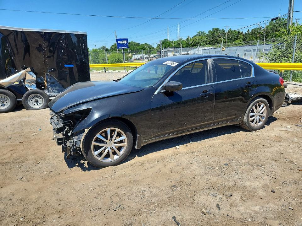 2009 Infiniti G VIN JNKCV61F19M361259 COPART salvage auction — FRONT END, Md - Cert Of Salvage > 75% Damage, sold $400 on 2026-07-02 (photo 1)