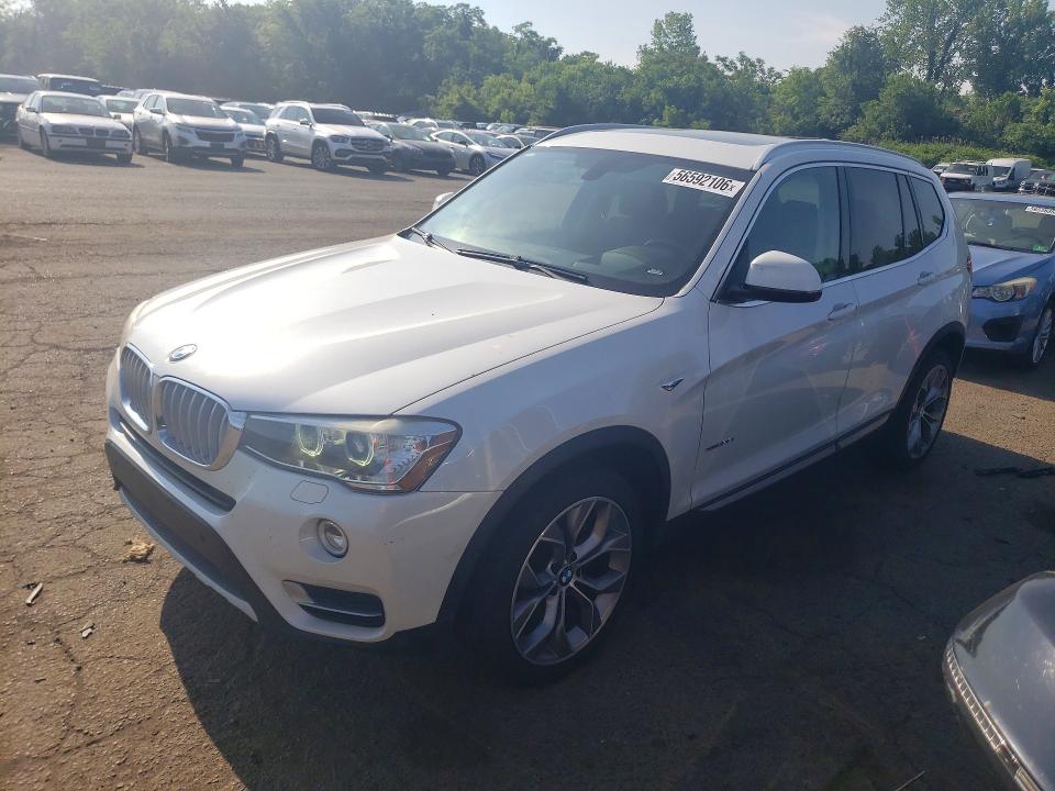 2017 BMW X3 VIN 5UXWX7C51H0U41202 COPART salvage auction — SIDE, CT - CERT OF TITLE-SALVAGE, sold $525 on 2026-07-24 (photo 1)