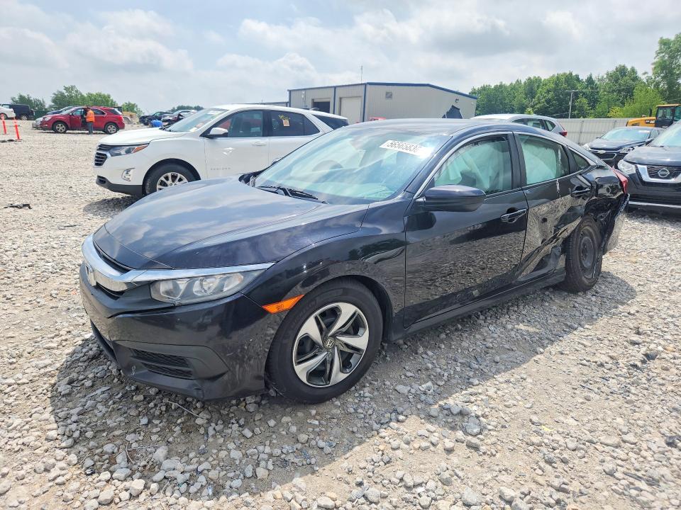 2017 Honda VIN 19XFC2F50HE045877 COPART salvage auction — REAR END, Mi - Certificate Of Title, sold $2,050 on 2026-07-09 (photo 1)